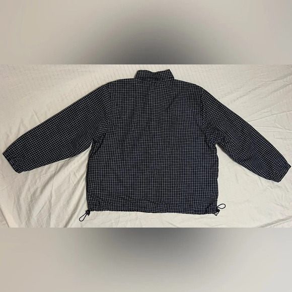 Catalina vintage wind light rain jacket coat. Navy White Medium - Picture 10 of 10